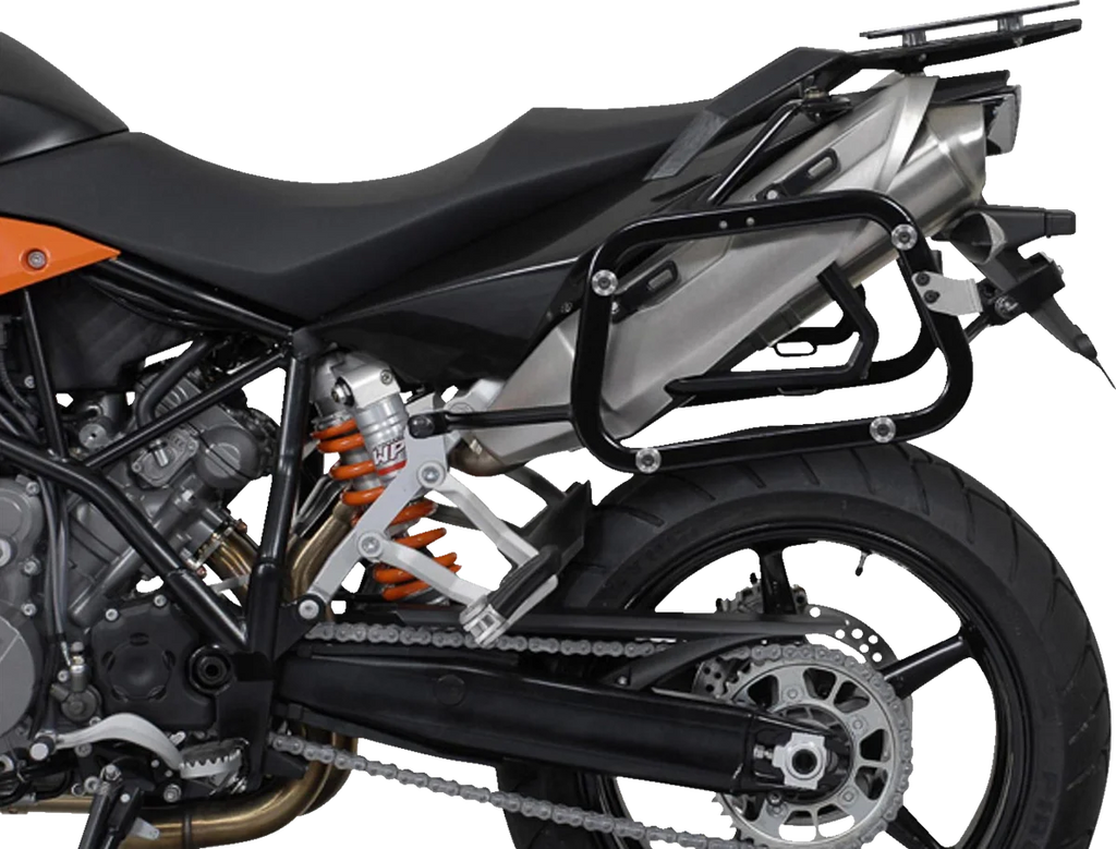 SW-MOTECH EVO Side Carrier - Left/Right - KTM - 950 Supermoto | 990 SMT/SMR KFT.04.621.20001/B - Side View