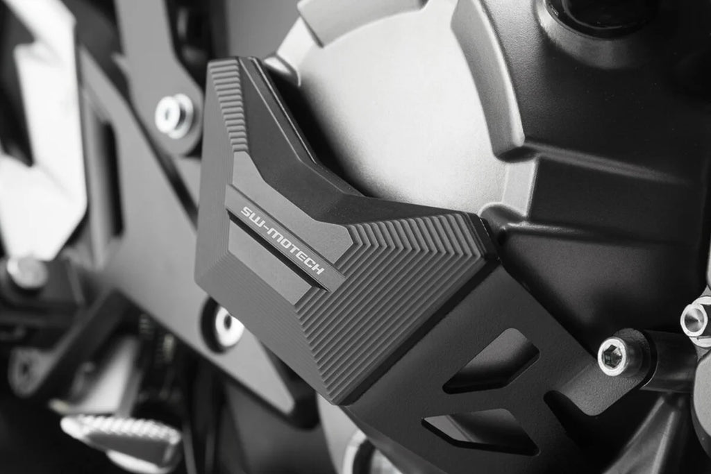 SW-MOTECH Engine Case Guard - Black - Kawasaki - Z800 STP.08.263.10000/B - Side View