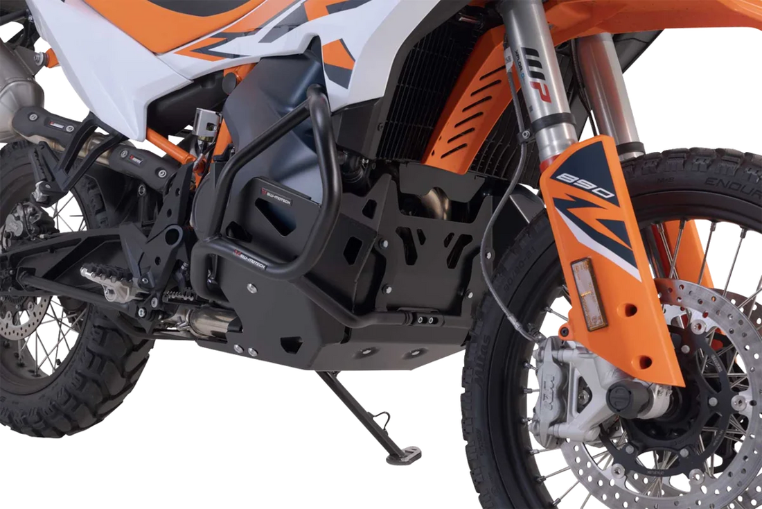 SW-MOTECH Engine Guard - Black -KTM - 790/890 Adventure/R MSS.04.521.10002/B - Back View