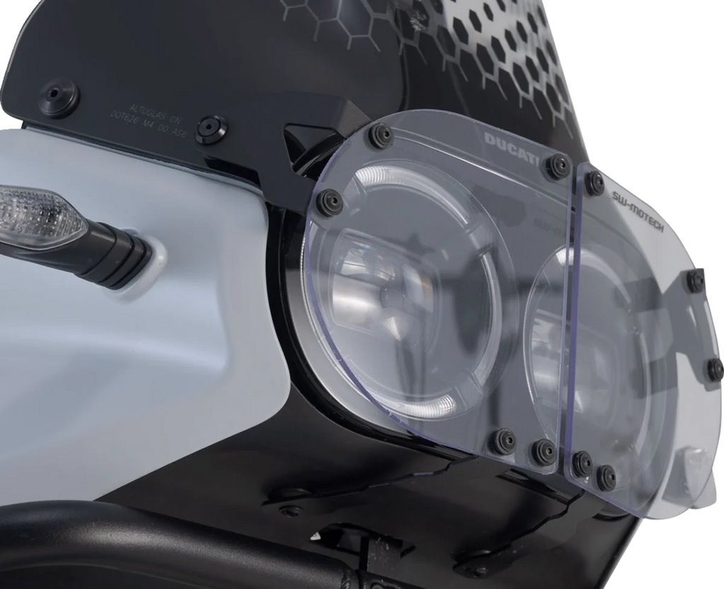 SW-MOTECH Headlight Guard - Ducati LPS.22.995.10001/B - Installation View