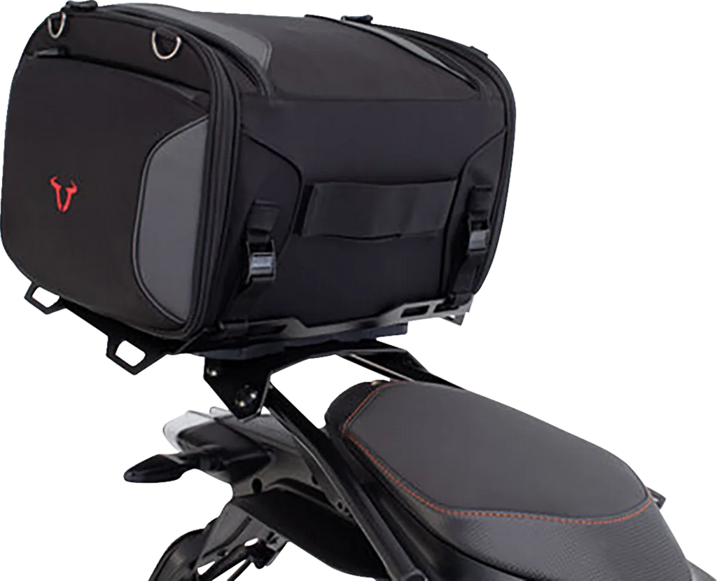 SW-MOTECH Luggage Rack Extension for STREET-RACK - 45 cm x 30 cm - Black GPT.00.152.54500/B - Back View