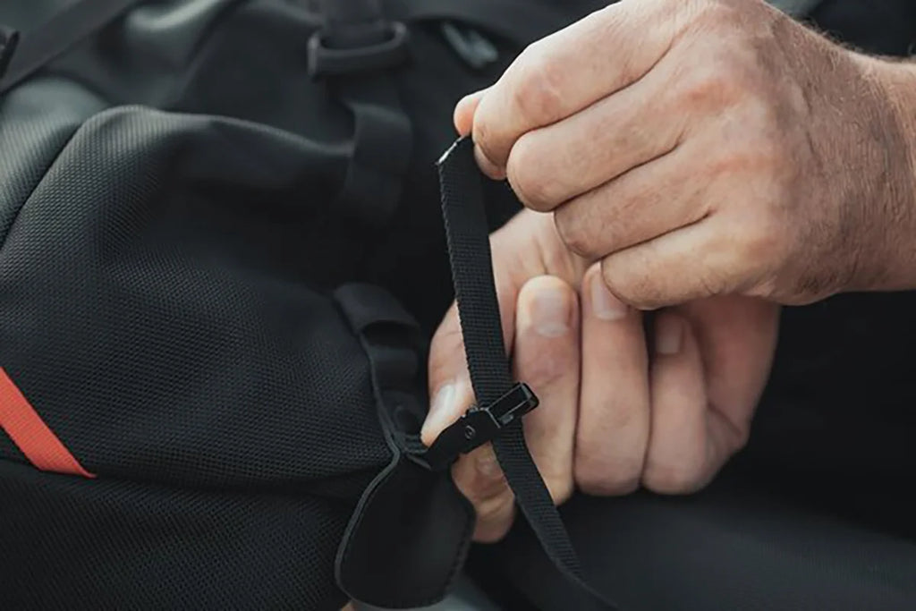 SW-MOTECH PRO Cargobag Tail Bag - 50 Liter - Black/Anthracite BC.HTA.00.306.30000 - Back View