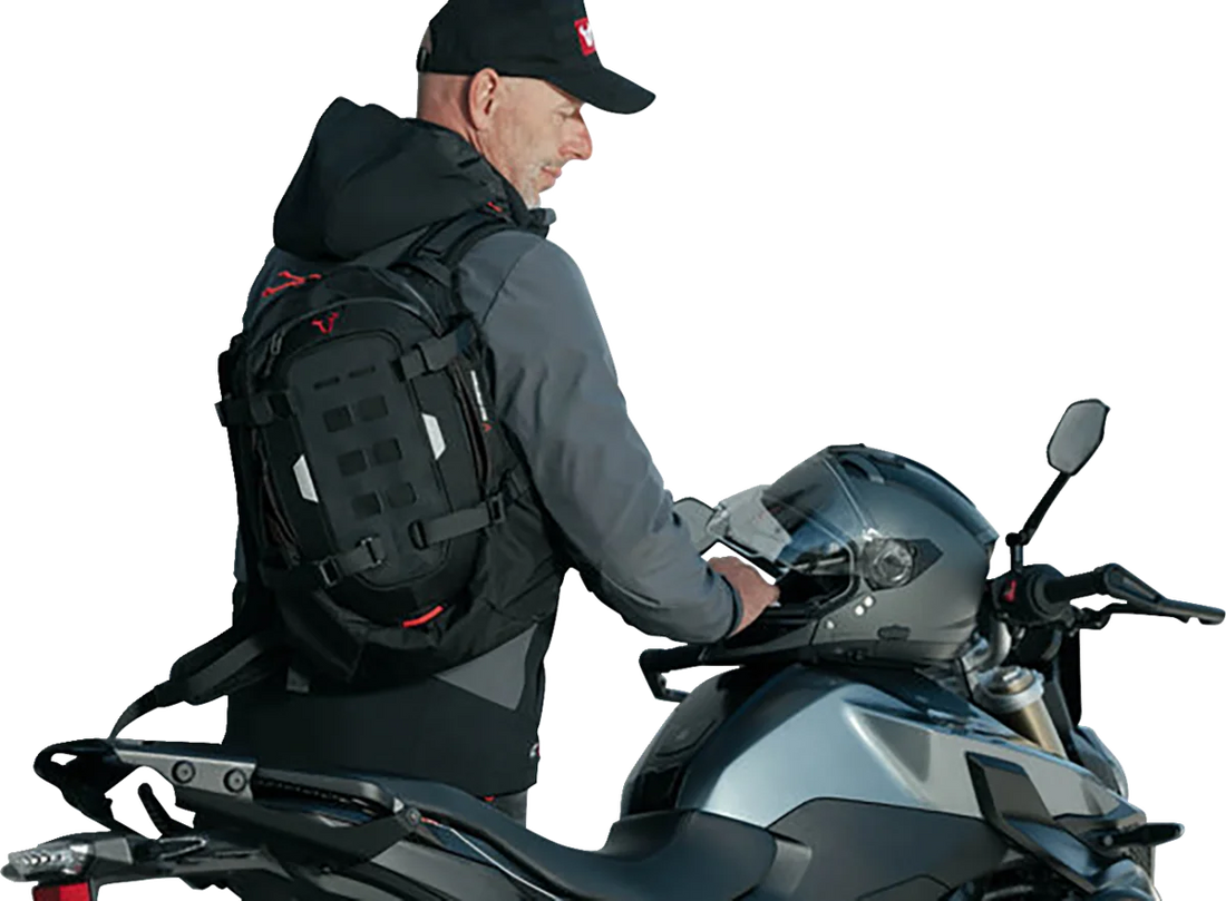 SW-MOTECH PRO Cosmo Backpack - Black/Anthracite BC.RUC.00.004.30000 - Additional View 10