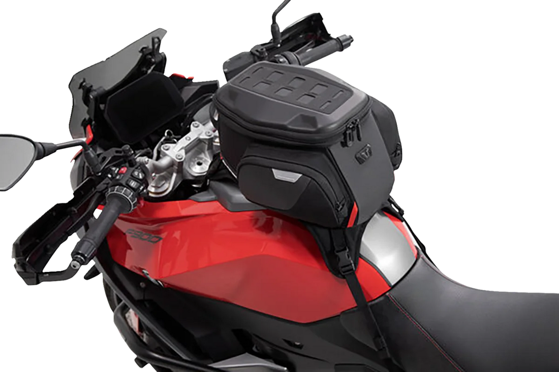SW-MOTECH PRO Enduro Strap Tank Bag - 12 to 15 Liter - Black BC.TRS.00.112.30000 - Side View