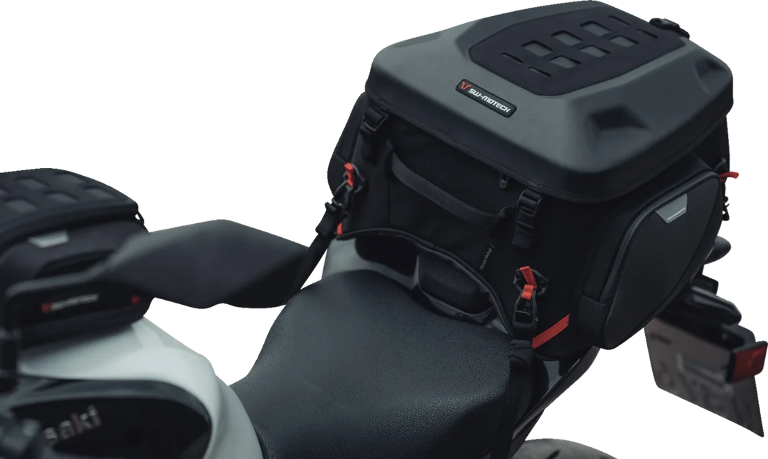 SW-MOTECH PRO Rearbag Tail Bag - 22 to 34 Liter - Black/Anthracite BC.HTA.00.304.30000 - Side View