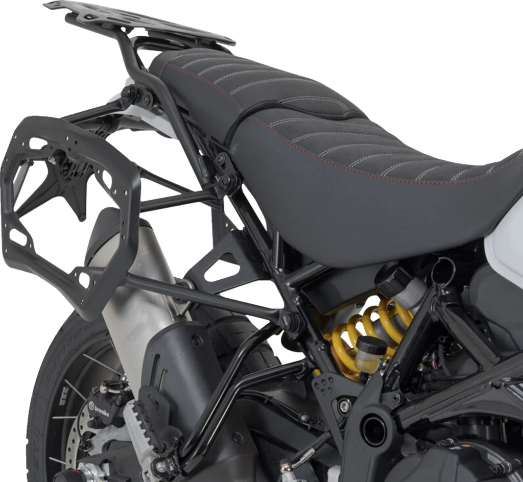 SW-MOTECH PRO Side Carrier - Left/Right - Black - Ducati - DesertX KFT.22.995.30001/B - Side View