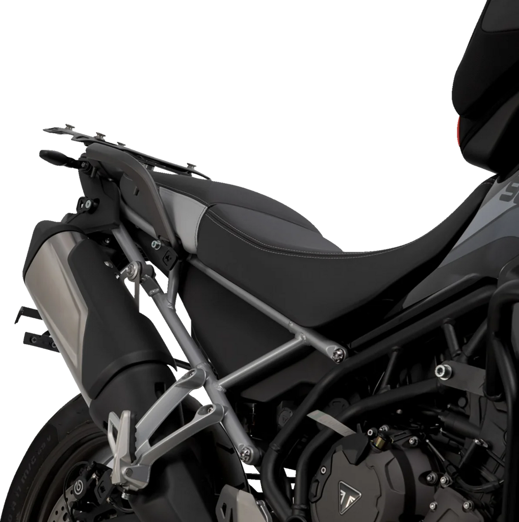 SW-MOTECH PRO Side Carrier - Left/Right - Triumph - Tiger 900GT/Pro/Rally/Rally Pro KFT.11.953.30002/B - Installation View