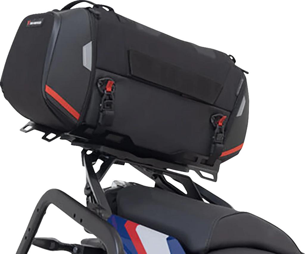 SW-MOTECH Rackpack Tail Bag System - Black - BMW R1200/R1250 '14-'24 GPT.07.573.30000 - Back View