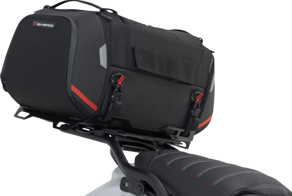 SW-MOTECH Rackpack Tail Bag System - Black - Ducati DesertX '22-'24 GPT.22.995.30000 - Side View