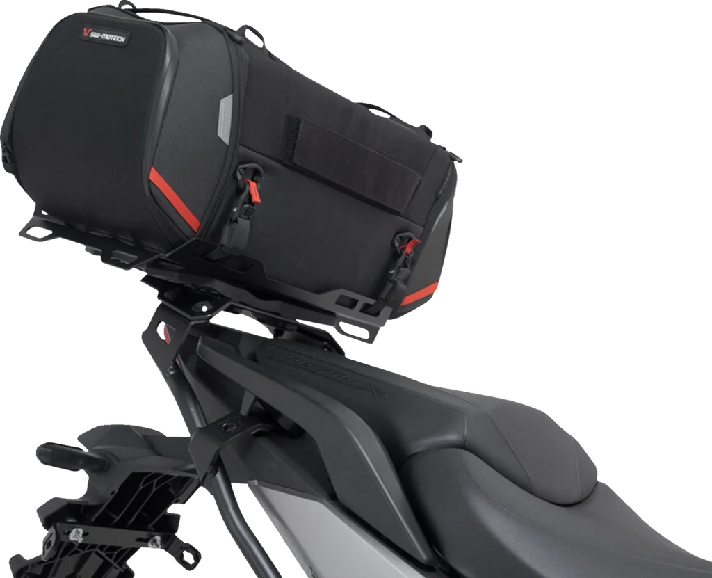 SW-MOTECH Rackpack Tail Bag System - Black - Honda NC750 '20-'24 GPT.01.841.30000 - Side View
