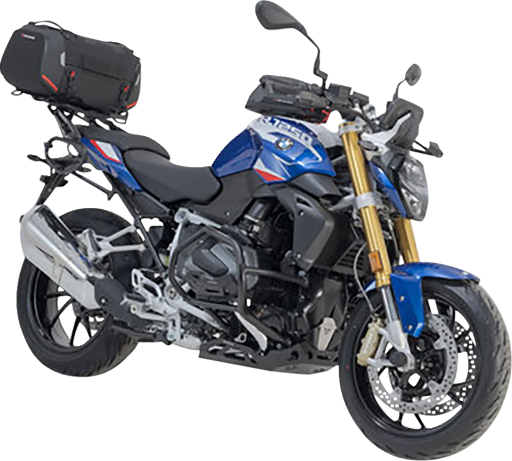 SW-MOTECH Rackpack Tail Bag System - Black - Kawasaki Z900 '17-'24 GPT.08.868.30000 - Installation View