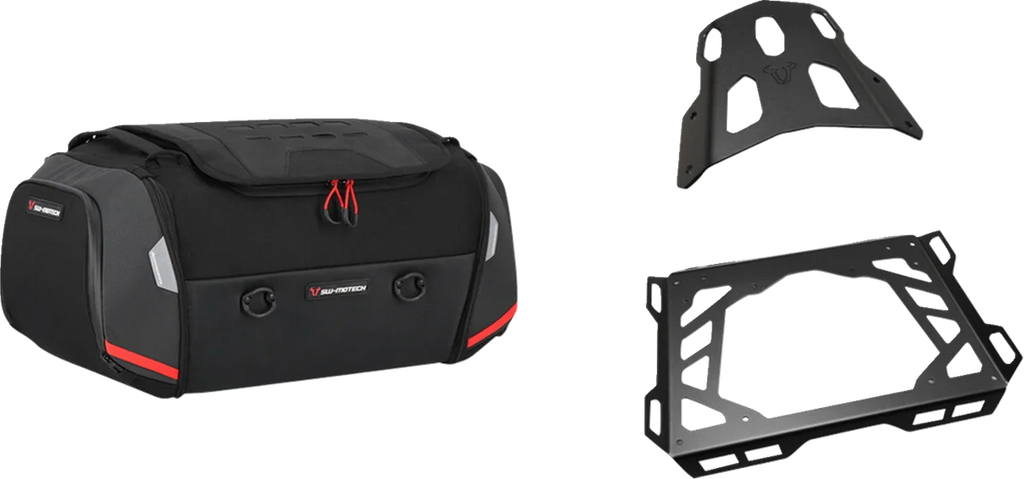 SW-MOTECH Rackpack Tail Bag System - Black - Kawasaki ZX-14 ZZR1400 '06-'14 GPT.08.161.30000 - Side View