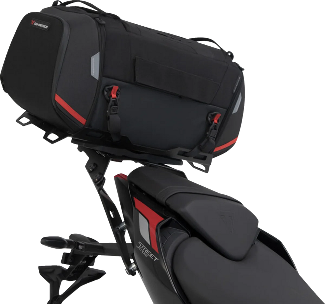 SW-MOTECH Rackpack Tail Bag System - Black - Kawasaki ZX-14 ZZR1400 '06-'14 GPT.08.161.30000 - Back View