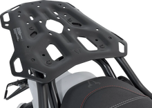 Load image into Gallery viewer, SW-MOTECH Rackpack Tail Bag System - Black - Moto Guzzi V85 TT '19-'24 GPT.17.925.30000 - Back View