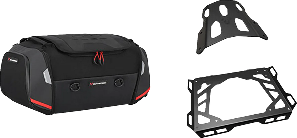 SW-MOTECH Rackpack Tail Bag System - Black - Suzuki GSX 1300 R Hayabusa '20-'24 GPT.05.987.30000 - Back View