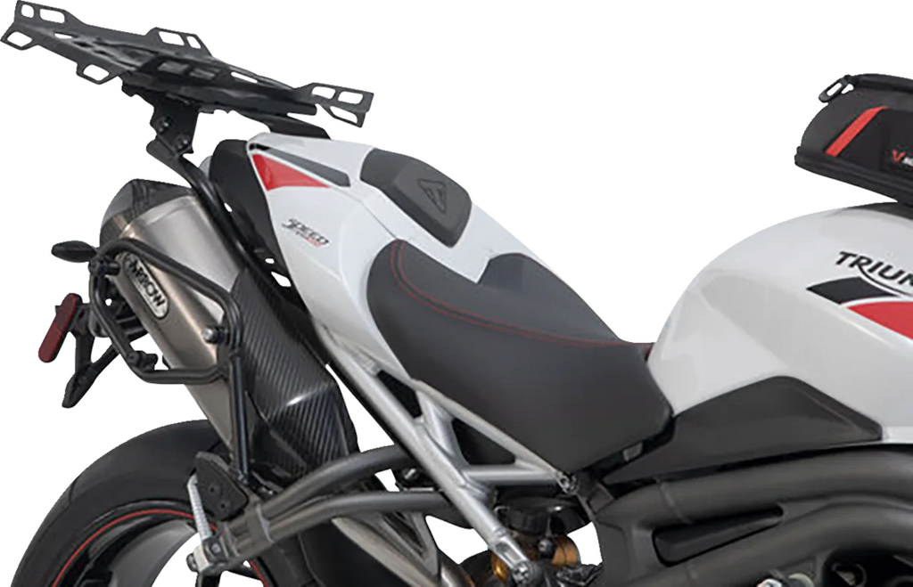 SW-MOTECH Rackpack Tail Bag System - Black - Triumph Speed Triple 1050 '18-'20 GPT.11.901.30000 - Installation View