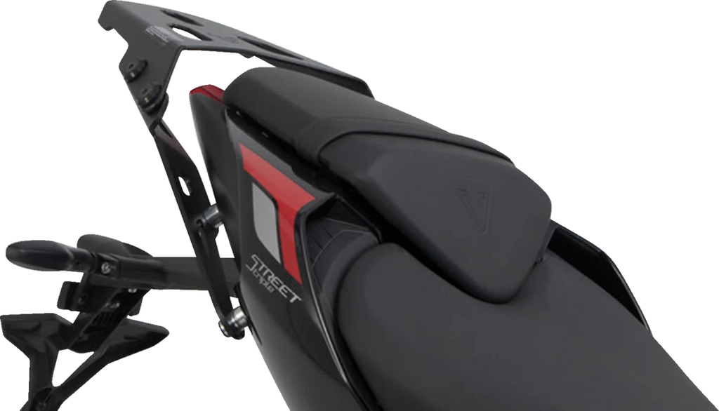 SW-MOTECH Rackpack Tail Bag System - Black - Triumph Speed Triple 675/765 '12-'24 GPT.11.283.30000 - Installation View