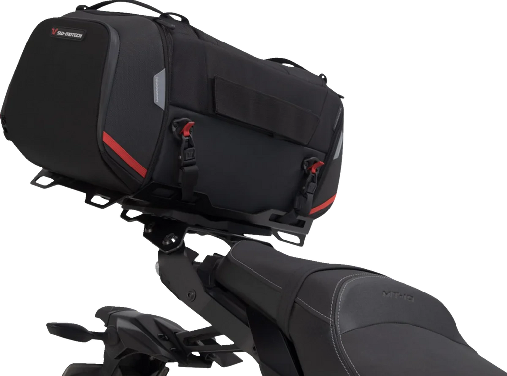SW-MOTECH Rackpack Tail Bag System - Black - Yamaha MT-10 '18-'21 GPT.06.564.30000 - Side View