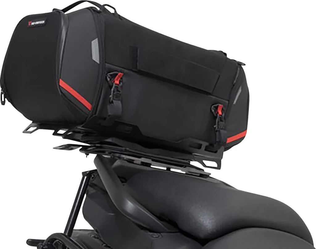 SW-MOTECH Rackpack Tail Bag System - Black - Yamaha Tracer '20-'24 GPT.06.921.30000 - Side View