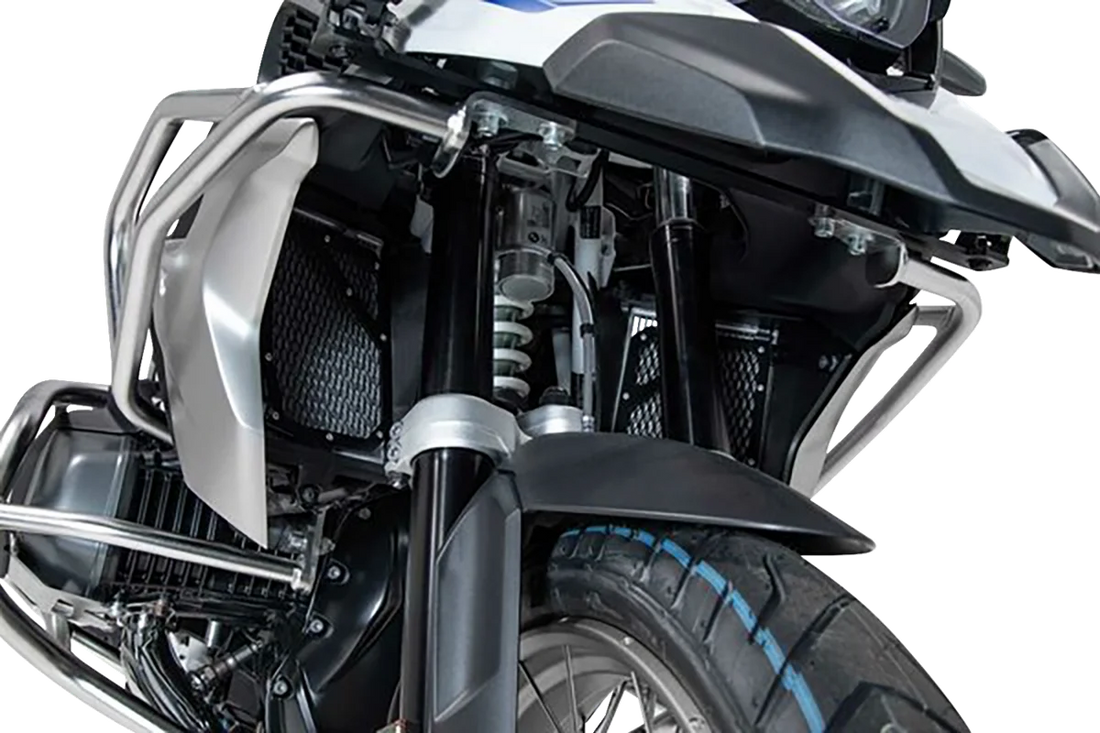 SW-MOTECH Radiator Guard - Black - BMW KLS.07.870.10000/B - Back View