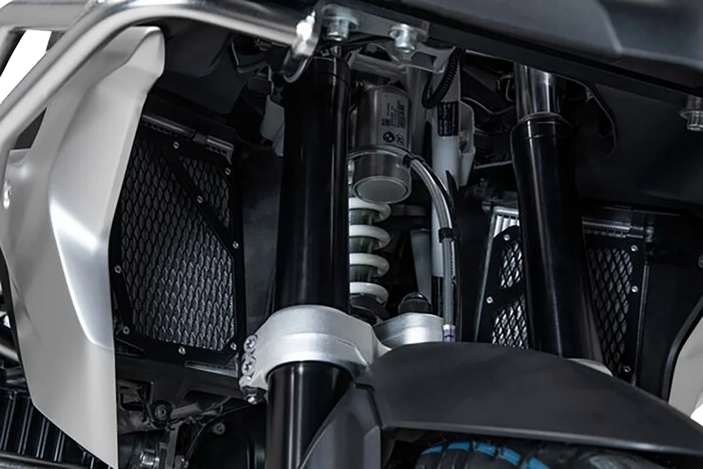 SW-MOTECH Radiator Guard - Black - BMW KLS.07.870.10000/B - Installation View