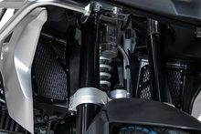 Load image into Gallery viewer, SW-MOTECH Radiator Guard - Black - BMW KLS.07.870.10000/B - Installation View