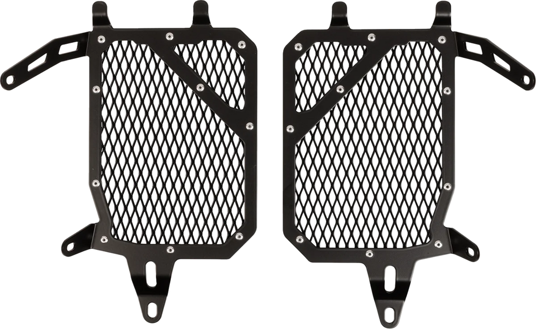 SW-MOTECH Radiator Guard - Black/Silver - Kawasaki KLS.08.922.10000 - Additional View 5