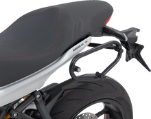 Load image into Gallery viewer, SW-MOTECH SLC Side Carrier - Left - Ducati HTA.22.885.10001 - Installation View