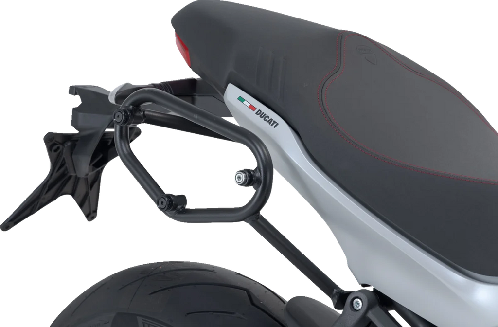 SW-MOTECH SLC Side Carrier - Right - Black - Ducati HTA.22.885.11001 - Side View