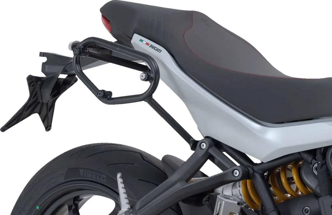 SW-MOTECH SLC Side Carrier - Right - Black - Ducati HTA.22.885.11001 - Back View