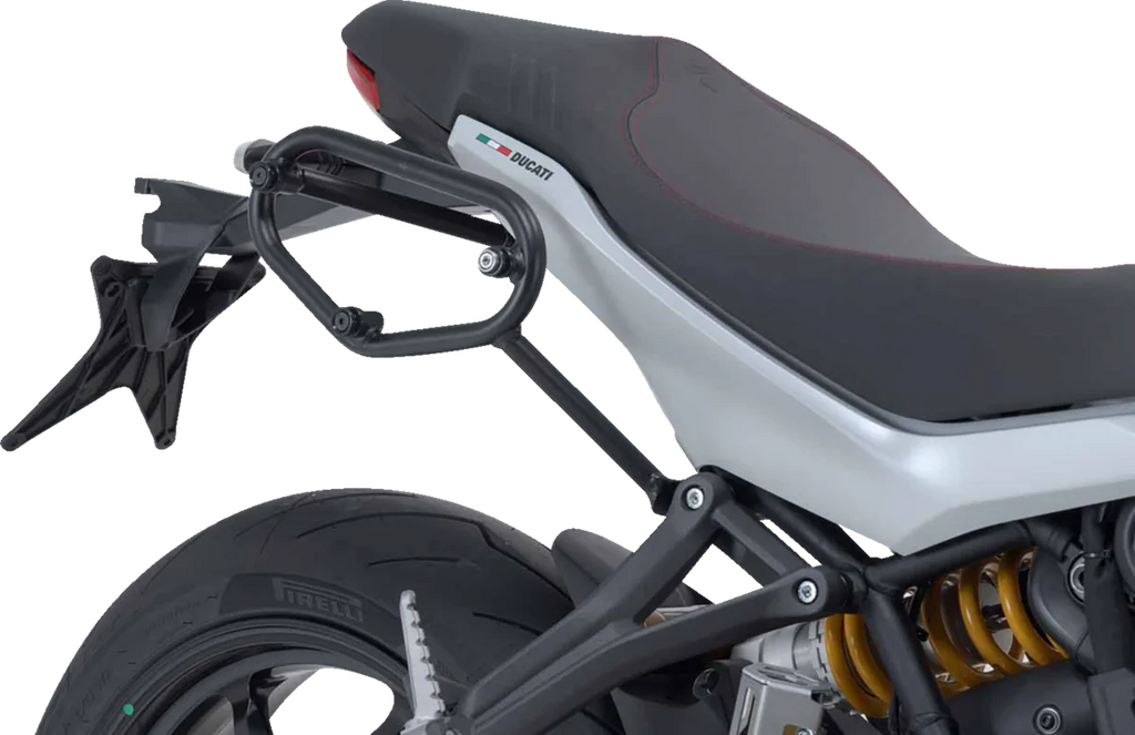 SW-MOTECH SLC Side Carrier - Right - Black - Ducati HTA.22.885.11001 - Back View