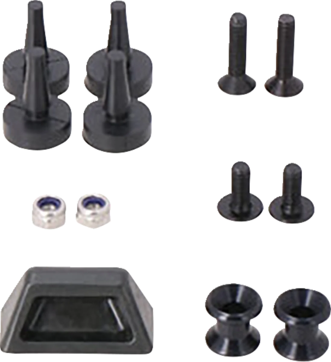 SW-MOTECH STREET-RACK Adapter Kit - Black GPT.00.152.54900/B - Back View