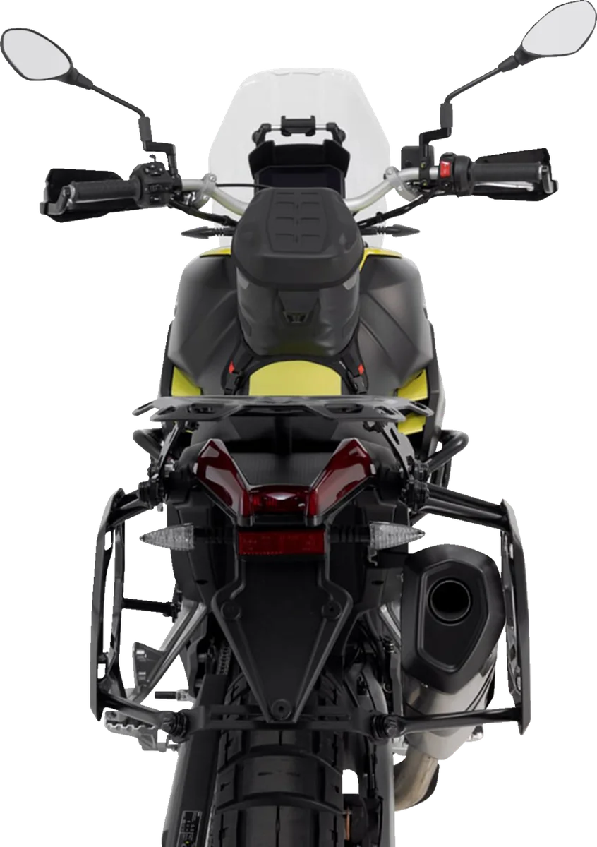 SW-MOTECH SysBag Side Bag System - Black - Aprilia Tuareg 660 '22-'24 BC.SYS.13.849.21000B - Installation View