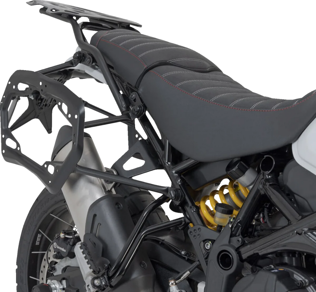 SW-MOTECH SysBag Side Bag System - Black - Ducati DesertX '22-'24 BC.SYS.22.995.21000B - Installation View