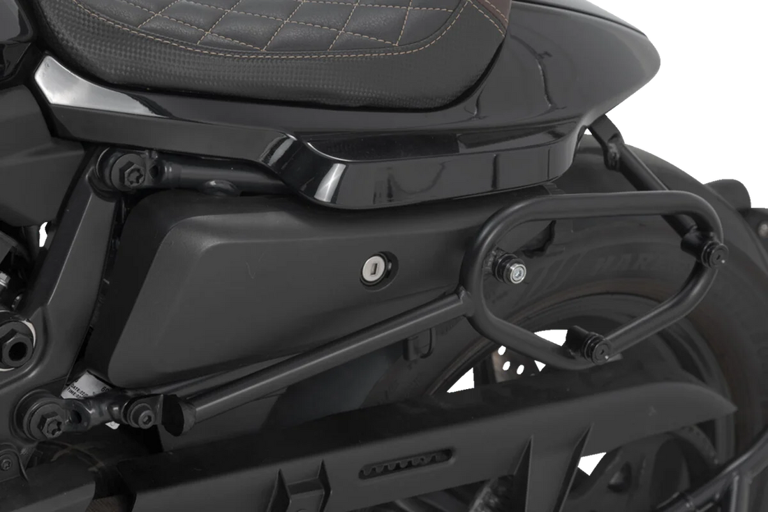 SW-MOTECH SysBag Side Bag System - Black - Harley-Davidson Sportster S RH1250S '21-'24 BC.SYS.18.019.31000B - Back View
