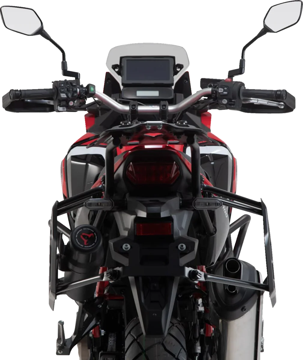 SW-MOTECH SysBag Side Bag System - Black - Honda Africa Twin '19-'24 BC.SYS.01.950.21000B - Back View