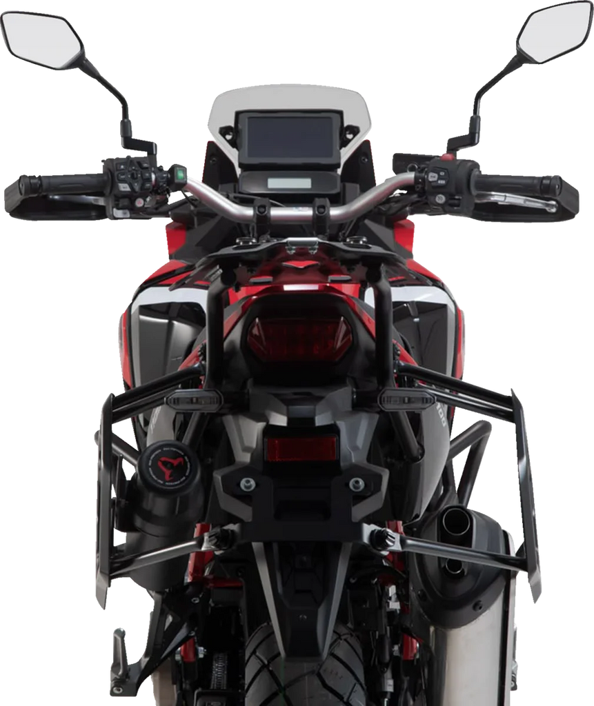 SW-MOTECH SysBag Side Bag System - Black - Honda Africa Twin '19-'24 BC.SYS.01.950.21000B - Back View