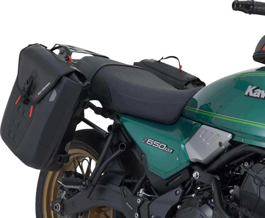 SW-MOTECH SysBag Side Bag System - Black - Kawasaki Z650RS '22-'24 BC.SYS.08.993.31001B - Installation View