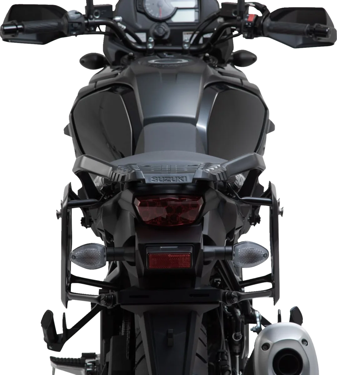 SW-MOTECH SysBag Side Bag System - Black - Suzuki V-Strom 1000 '14-'19 BC.SYS.05.440.21000B - Back View