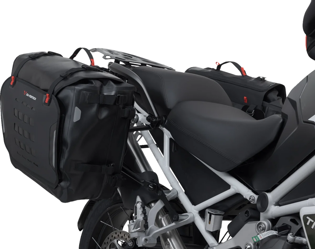 SW-MOTECH SysBag Side Bag System - Black - Tiger 1200 GT/Rally Explorer '22-'24 BC.SYS.11.905.21102B - Side View