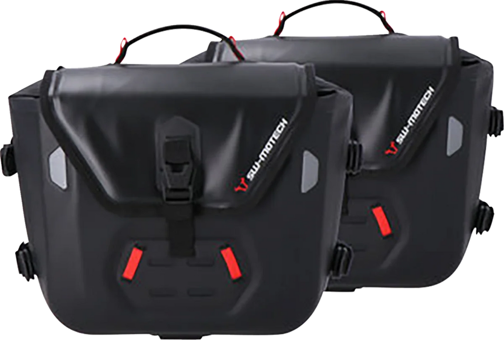 SW-MOTECH SysBag Side Bag System - Black - Triumph Thruxton 1200 '16-'20 BC.SYS.11.795.31000B - Side View