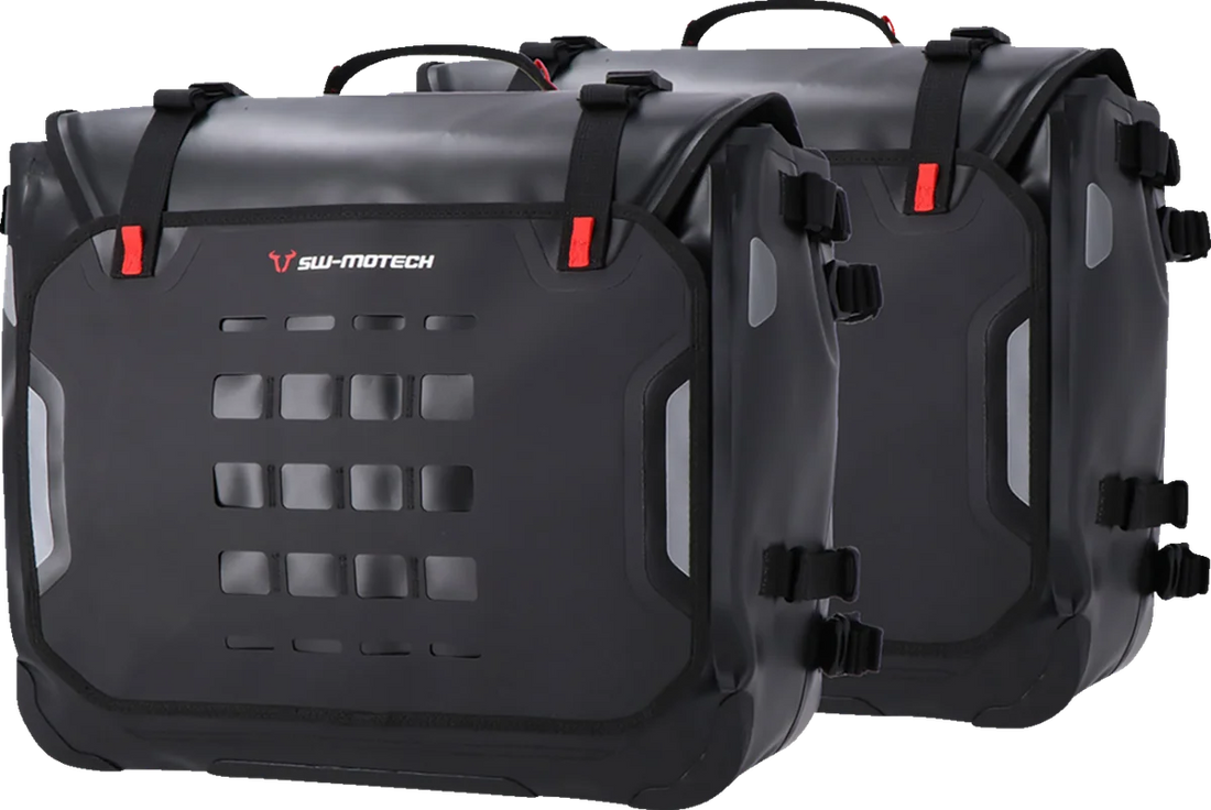 SW-MOTECH SysBag Side Bag System - Black - Triumph Tiger 1200 GT/Rally '22-'24 BC.SYS.11.905.21002B - Side View