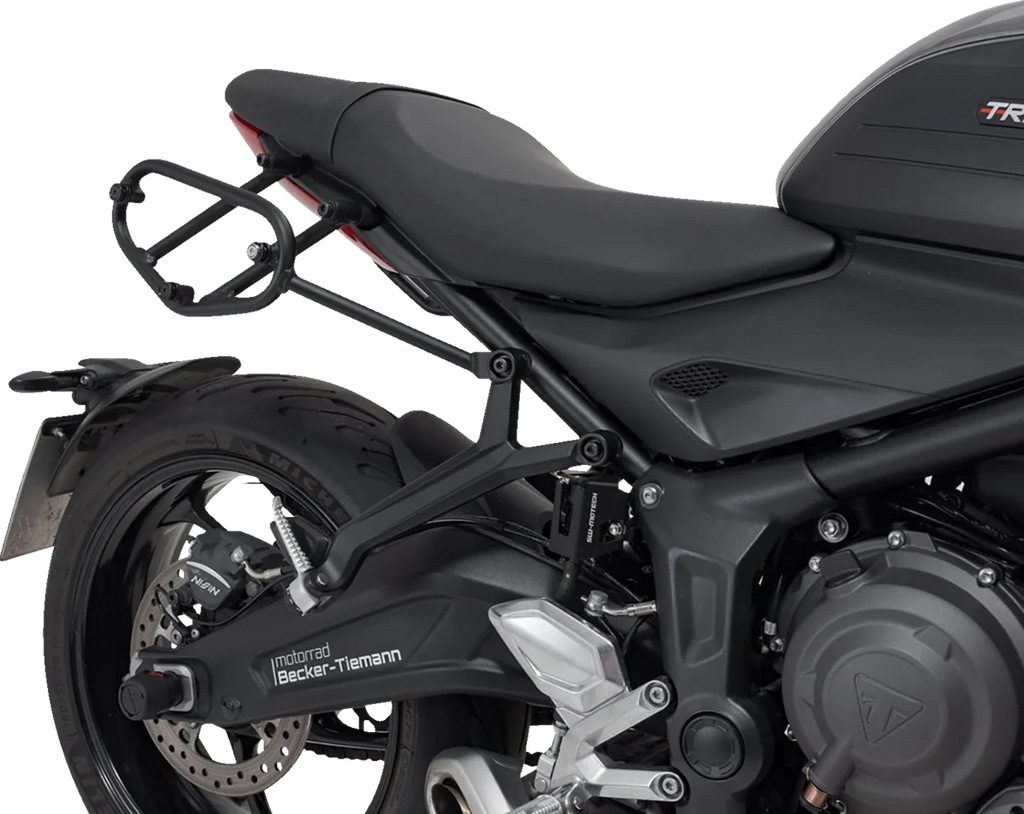 SW-MOTECH SysBag Side Bag System - Black - Triumph Trident 660 '21-'24 BC.SYS.11.842.31000B - Back View