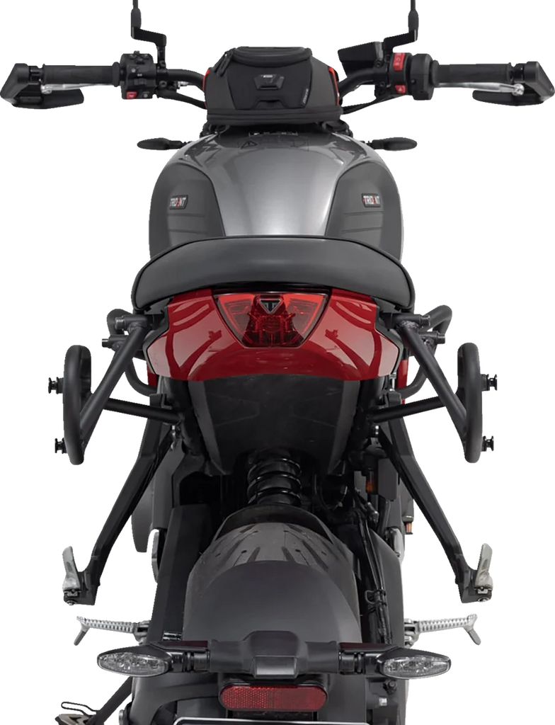 SW-MOTECH SysBag Side Bag System - Black - Triumph Trident 660 '21-'24 BC.SYS.11.842.31000B - Installation View