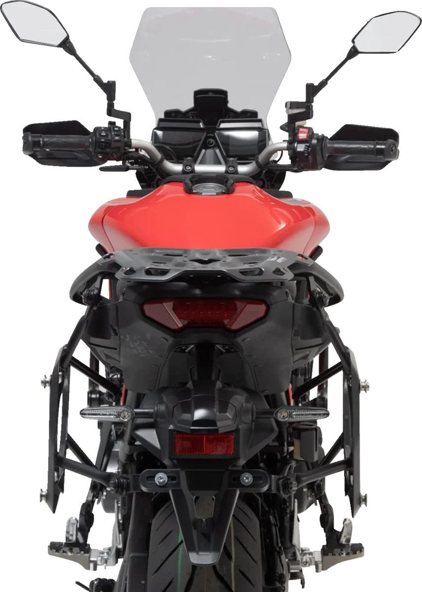 SW-MOTECH SysBag Side Bag System - Black - Yamaha Tracer 9 GT '21-'24 BC.SYS.06.921.21000B - Back View