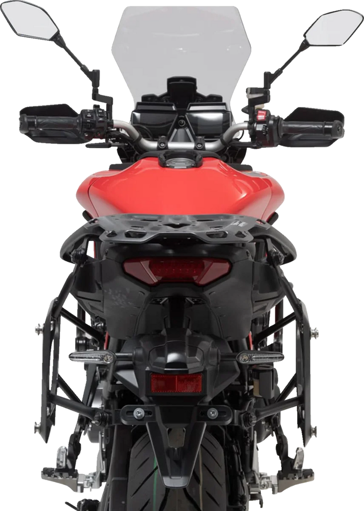 SW-MOTECH SysBag Side Bag System - Black - Yamaha Tracer 9 GT '21-'24 BC.SYS.06.921.21000B - Back View