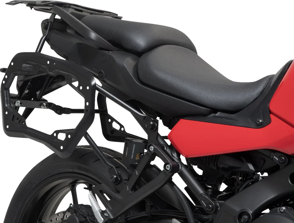 SW-MOTECH SysBag Side Bag System - Black - Yamaha Tracer 9 GT '21-'24 BC.SYS.06.921.21000B - Installation View