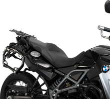 Load image into Gallery viewer, SW-MOTECH TRAX ADV Aluminum Case System - Black - BMW F 650/700/800 GS '08-'18 KFT.07.559.70001/B - Side View