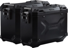 Load image into Gallery viewer, SW-MOTECH TRAX ADV Aluminum Case System - Black - BMW F 750/800/850/900 GS '18-'24 KFT.07.897.70000/B - Main Product View