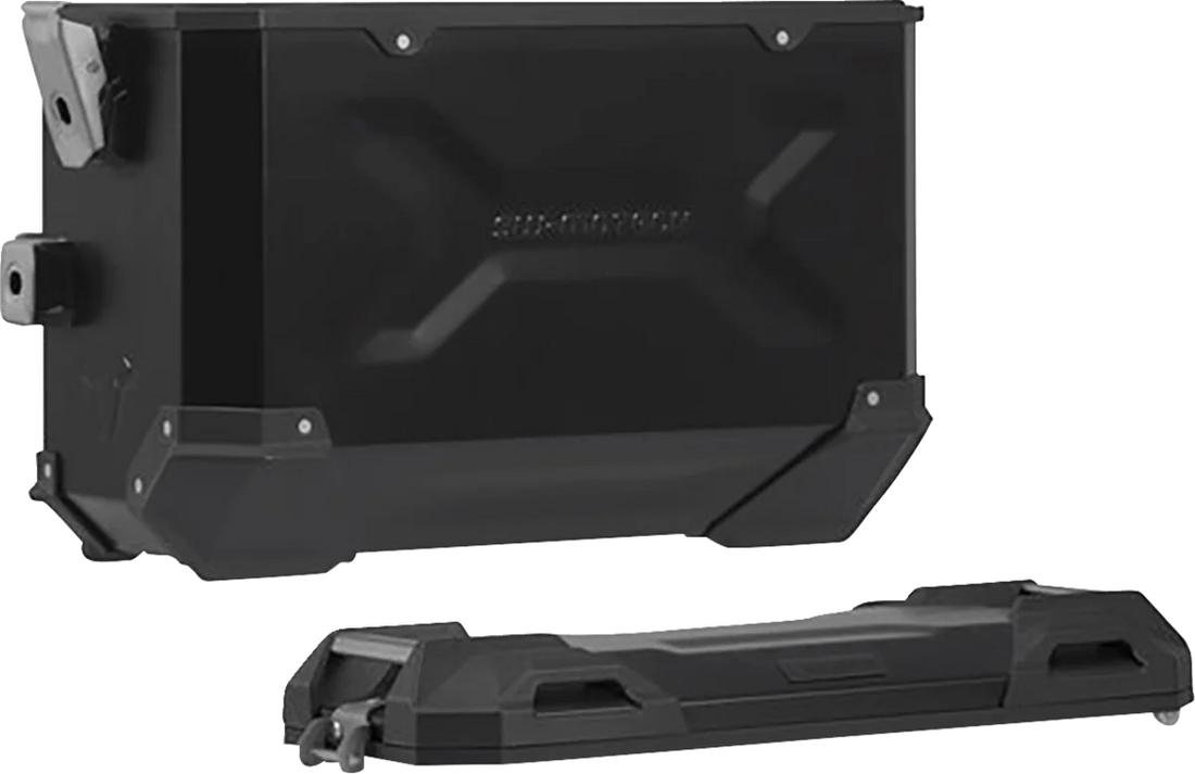SW-MOTECH TRAX ADV Aluminum Case System - Black - BMW F 750/800/850/900 GS '18-'24 KFT.07.897.70000/B - Side View